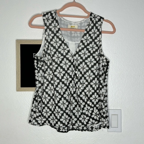 NWOT Anthropologie Maeve Coralie Wrap Top Size 4 Small - Picture 4 of 7